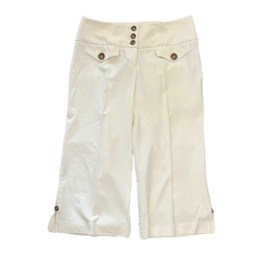 Bebe Cropped Pants Women’s Trousers size 4 Ivory